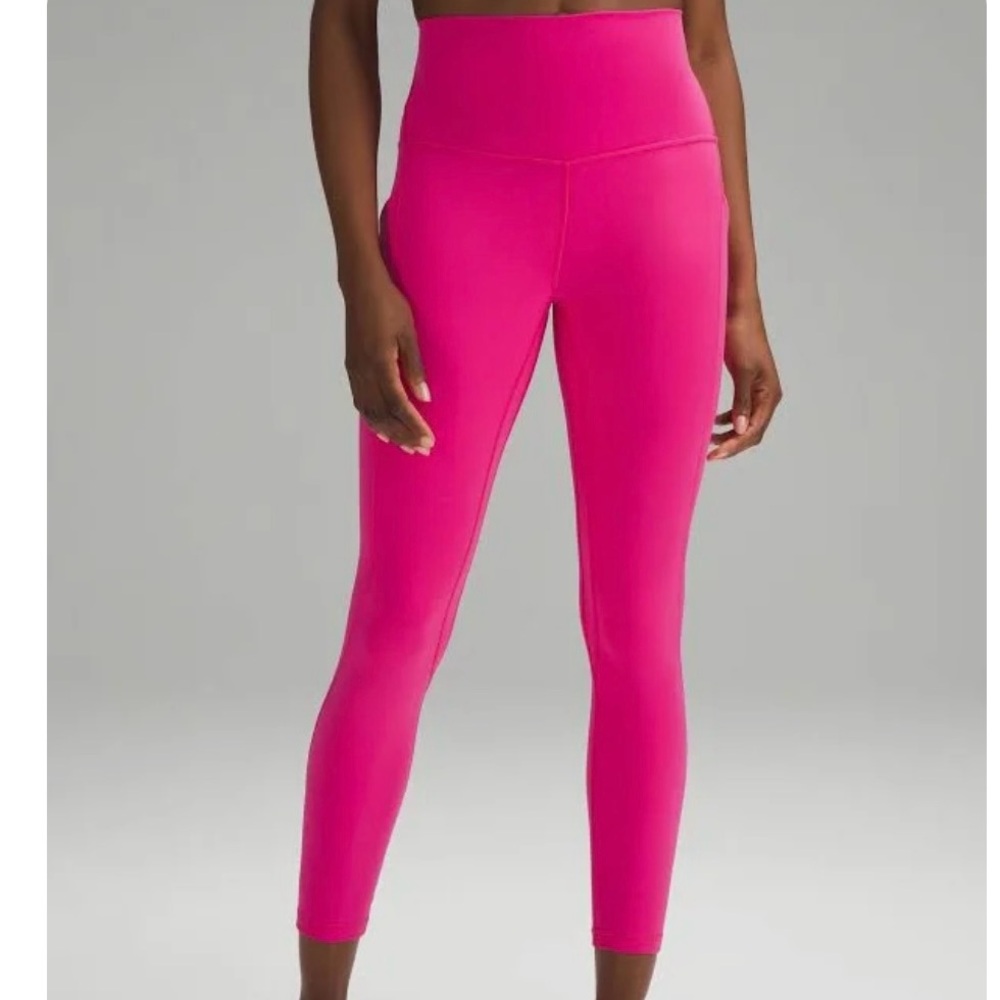Lululemon Sonic Pink Align Leggings (25” and size 6)
